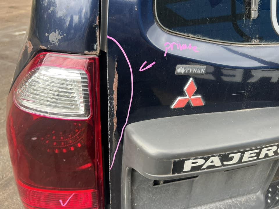 2002 Mitsubishi Pajero Bootlid/Tailgate View Auto part Bootlid/Tailgate Mitsubishi Pajero 2002