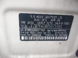 View Auto part Clock Subaru Outback 2008